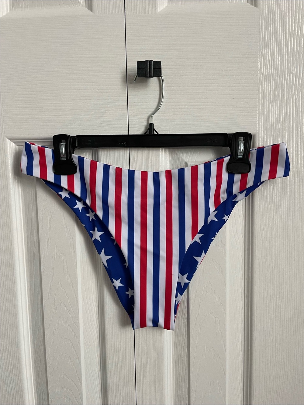 SHEIN Red White & Blue Star Stripe Bikini Bottom